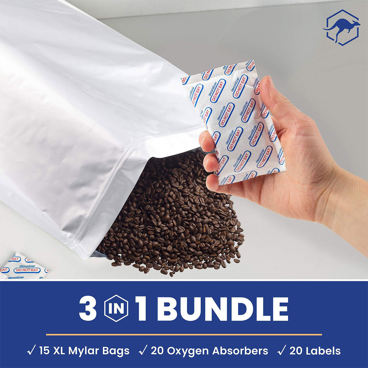 5-Gallon Mylar Bag with Zipper Bundle