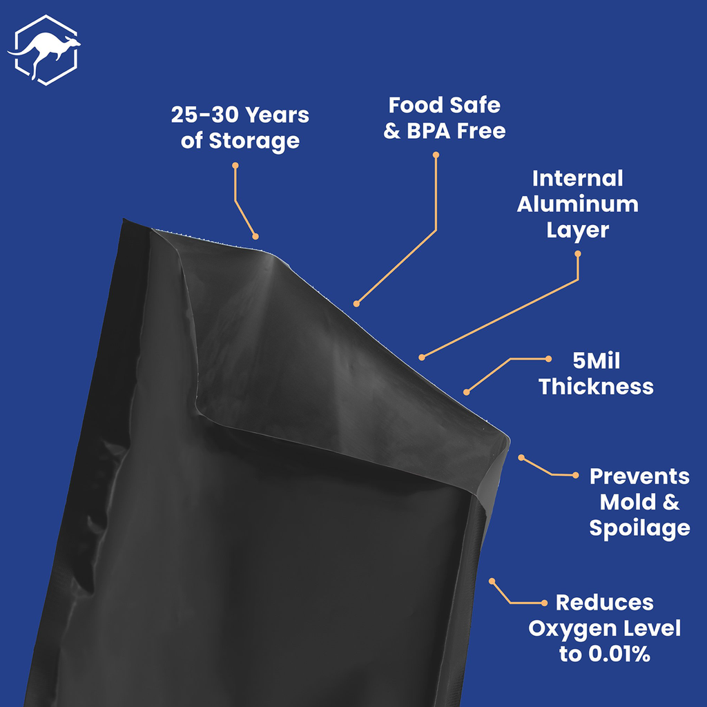 1 Gallon Mylar Bags with Oxygen Absorbers