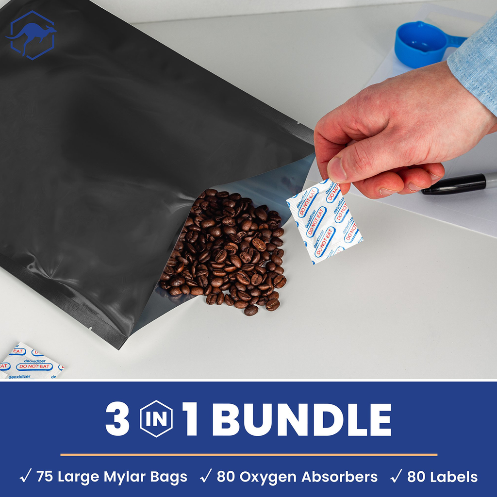 1 Gallon Mylar Bags with Oxygen Absorbers
