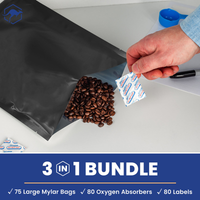 1 Gallon Mylar Bags with Oxygen Absorbers thumbnail
