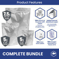 Multi-Size Mylar Bags with Oxygen Absorbers thumbnail
