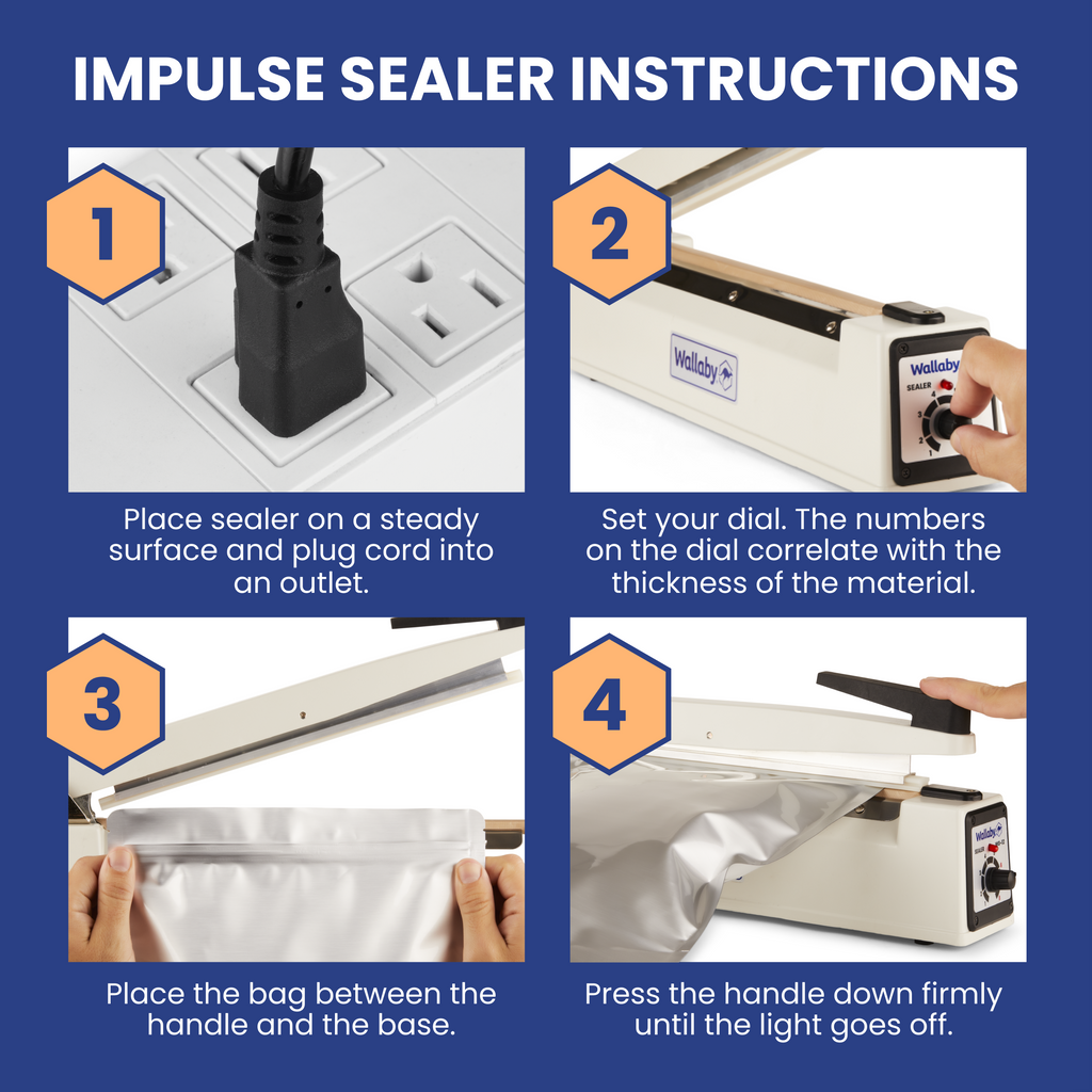 Mylar Bag Impulse Sealer