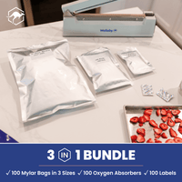 Multi-Size Mylar Bags with Oxygen Absorbers thumbnail