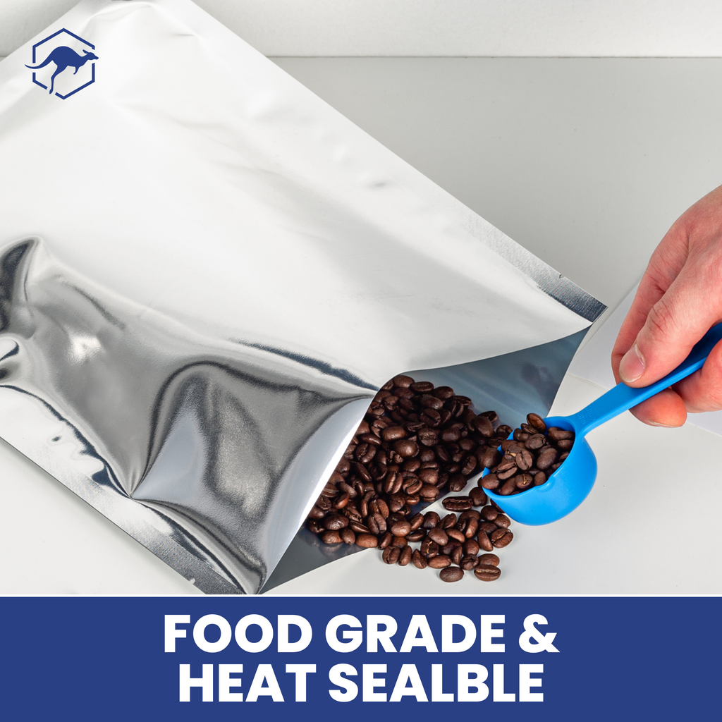 Mylar Bags with Sticker Labels