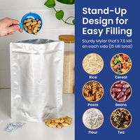 1 Gallon Gusset Mylar Bags with Oxygen Absorbers thumbnail