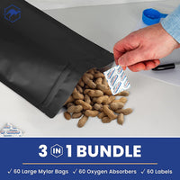 1 Gallon Gusset Mylar Bags with Oxygen Absorbers thumbnail