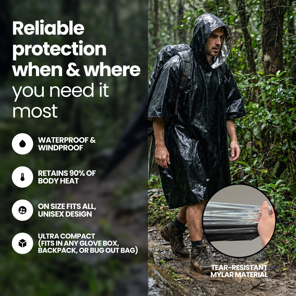 Emergency Mylar Poncho