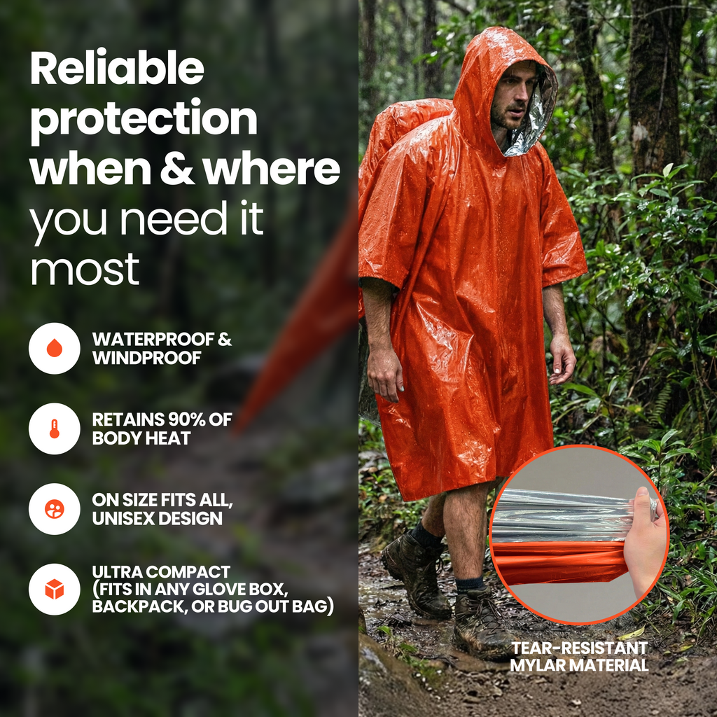 Emergency Mylar Poncho