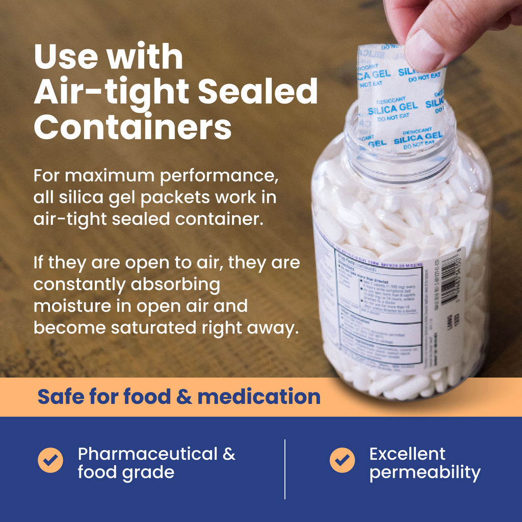 Silica Gel Desiccant Packets